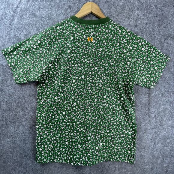 The Hundreds Shirt Mens Medium The Ditsy Green White Floral Cotton Streetwear - Picture 7 of 8